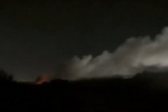Fitta nube di fumo tossico nella notte in agro biscegliese