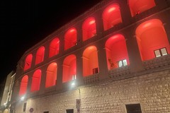 Il Palazzo di Città di Bisceglie si illumina di rosso Adisco