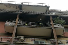 Appartamento in fiamme in corso XXIV maggio