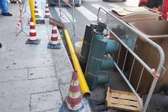 Bisceglie, cade un semaforo tra via della Repubblica e corso Umberto I