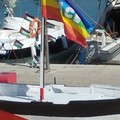 Presidio dell'Arci in via Nazario Sauro in sostegno della Global Sumud Flotilla