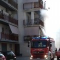 Incendio in zona Santa Caterina