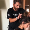 L'hair stylist molfettese Salvo Binetti al matrimonio Fedez-Ferragni