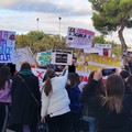 Manifestazione degli studenti dell'istituto Dell'Olio