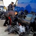 Parti di auto rubate a Bisceglie scoperte in un'autodemolizione dai Carabinieri di Cerignola