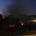 Incendio in via Padre Kolbe