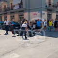 Incidente tra auto e scooter in via Monterisi: un ferito