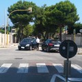 Scontro all'incrocio tra viale La Testa e via Luigi Di Molfetta