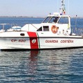 La motovedetta CP 520 della guardia costiera lascia le acque biscegliesi