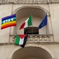 Esposta la bandiera della Palestina a palazzo san Domenico