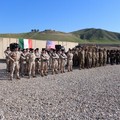 I fanti dell'82° Reggimento "Torino " lasciano la diga di Mosul per fare ritorno a Barletta