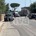 Scontro violento tra due moto in via Imbriani