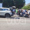 Tamponamento auto-moto in via Imbriani, un ferito