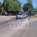 Incidente auto-moto alla rotatoria di via Sant’Andrea