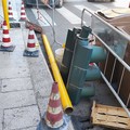 Bisceglie, cade un semaforo tra via della Repubblica e corso Umberto I