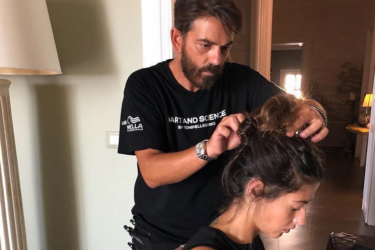 L'hair stylist molfettese Salvo Binetti al matrimonio Fedez-Ferragni