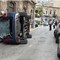 Auto ribaltata in Via Don Minzoni a Bisceglie
