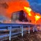 Mezzo pesante in fiamme sulla SS16: traffico bloccato e lunghe code