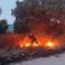 Incendio in zona Pantano a Bisceglie
