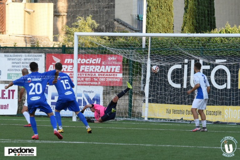 L'azione del gol decisivo realizzato da Nicolas Di Rito. <span>Foto Marcello Papagni</span>