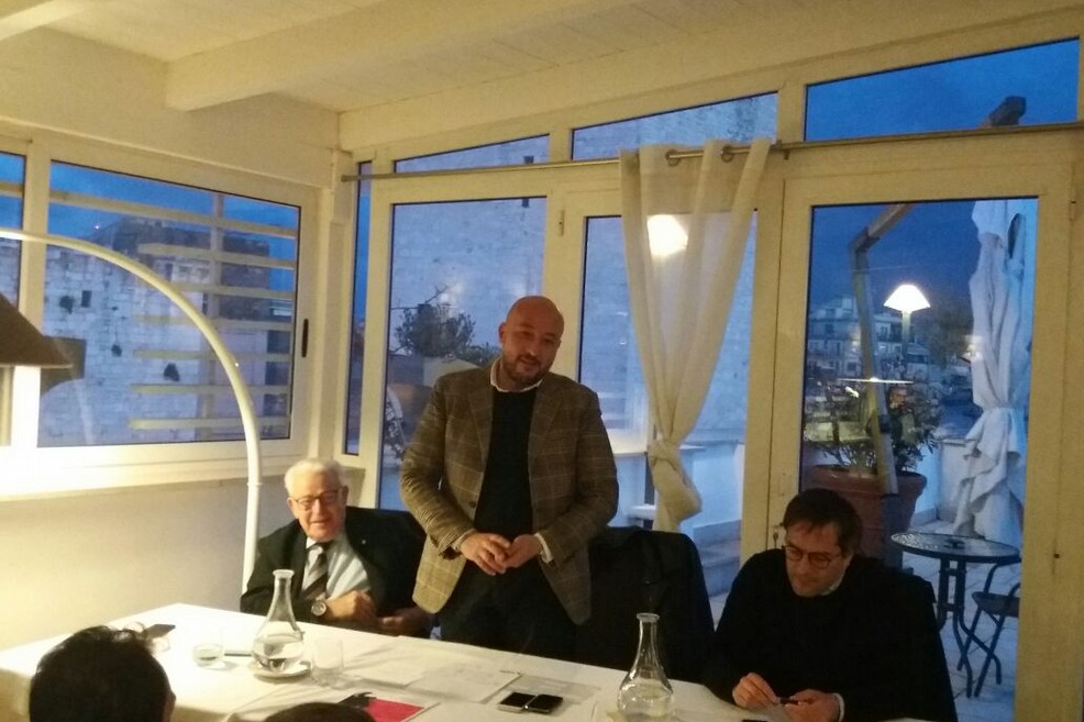 Filippo Caracciolo a Bisceglie per un incontro con iscritti e simpatizzanti Pd. <span>Foto Vito Troilo</span>