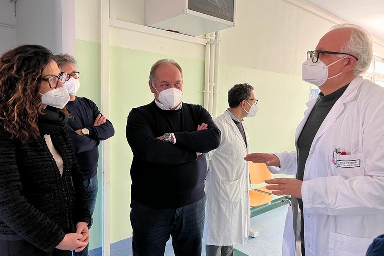 Sopralluogo del Direttore Generale dell'Asl Bt Tiziana Dimatteo all'ospedale di Bisceglie