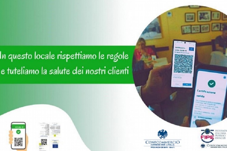 Il cartello realizzato da Confcommercio