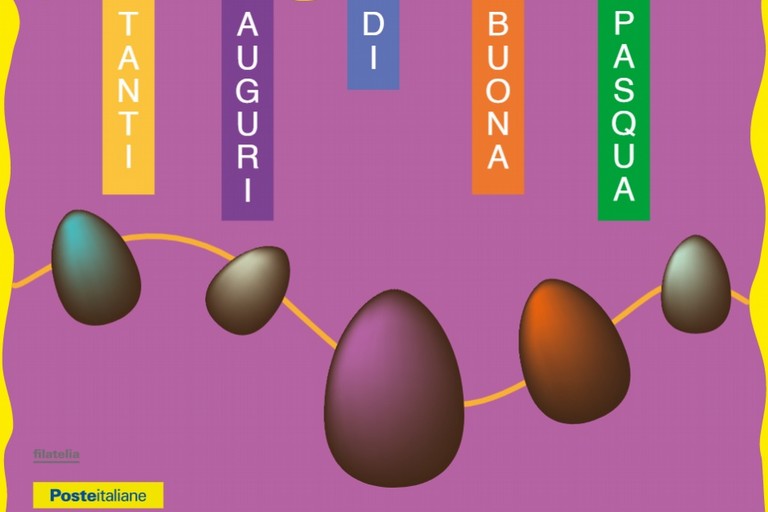 Cartolina pasquale di Poste italiane