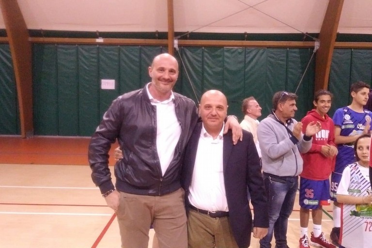 Coach Gigi Marinelli col presidente Mimmo Di Benedetto