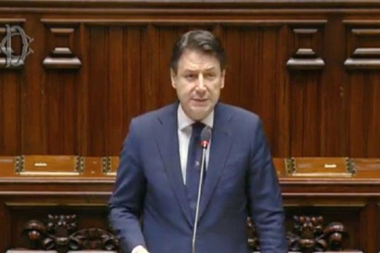 Il premier Giuseppe Conte alla Camera