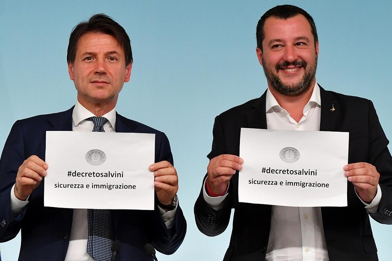 Giuseppe Conte e Matteo Salvini