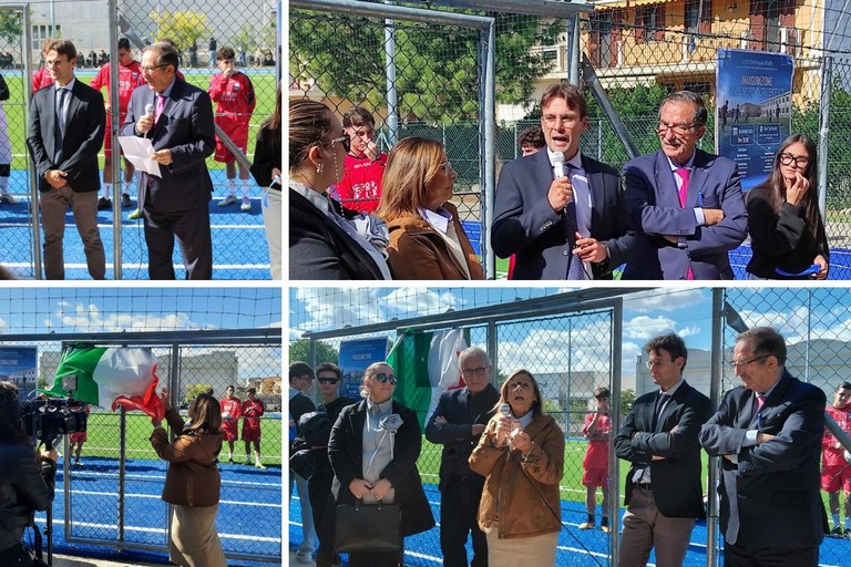 Inaugurato a San Ferdinando il campo sportivo in onore di Sergio Cosmai