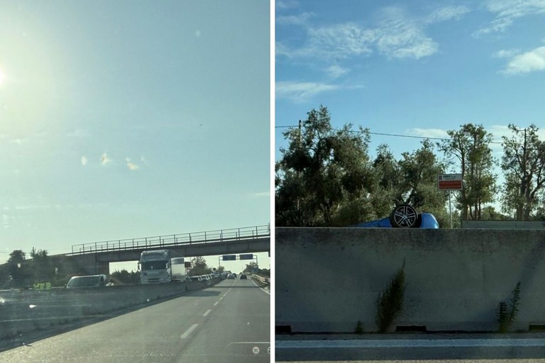 Incidente sulla SS16bis, all'altezza di Bisceglie Nord