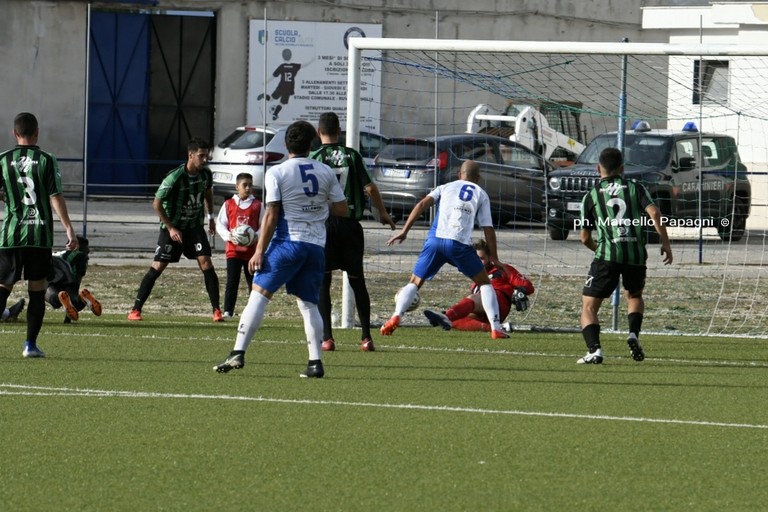 Un'azione del match. <span>Foto Marcello Papagni</span>