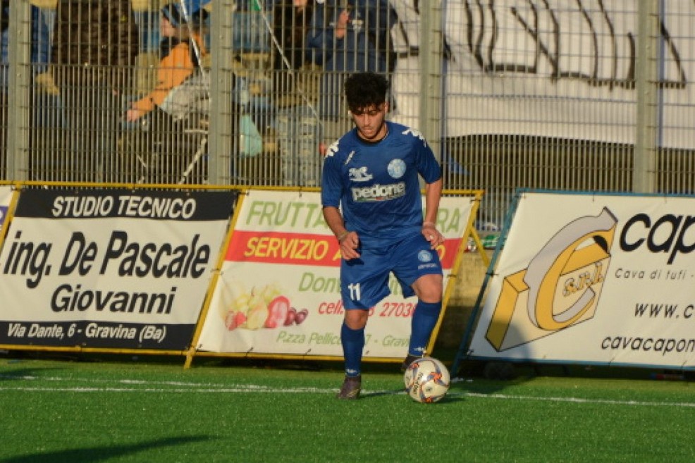 Mauro De Mango in azione. <span>Foto Ufficio Stampa Unione Calcio Bisceglie</span>