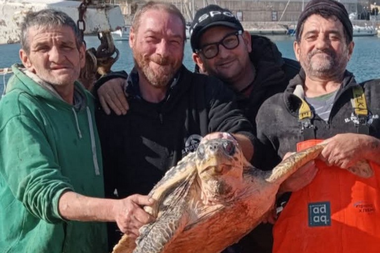 Gianni Dell’Olio con  Pasquale Salvemini del WWF Molfetta