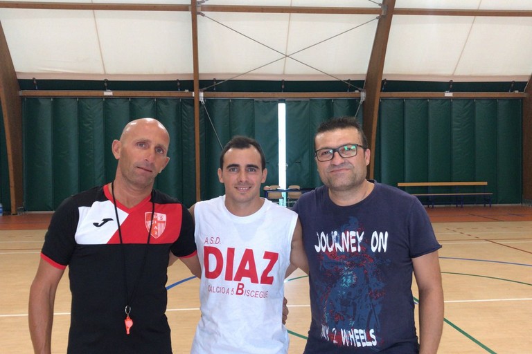 Damian Ferreyra con Giuseppe Di Chiano e Giuseppe Cortellino