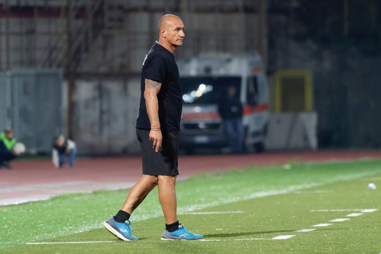 Pino Di Meo, allenatore Bisceglie Calcio. <span>Foto Emmanuele Mastrodonato</span>