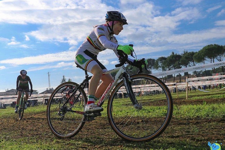 Un'atleta della Polisportiva 