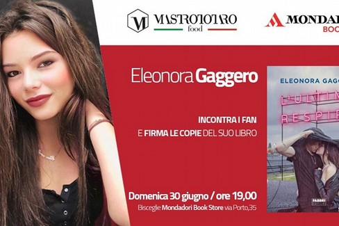 Eleonora Gaggero incontra i fan e firma le copie del suo libro 