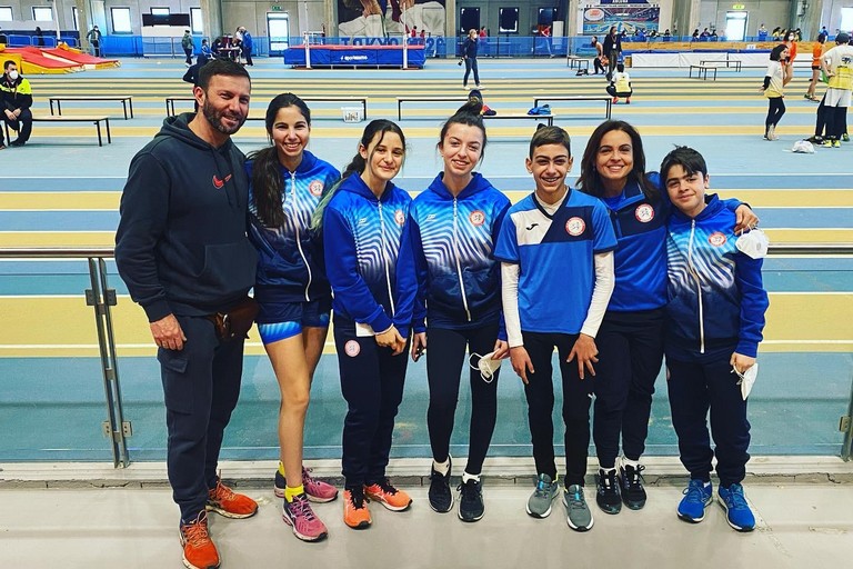 Team Euratletica Bisceglie sulla pista indoor di Ancona