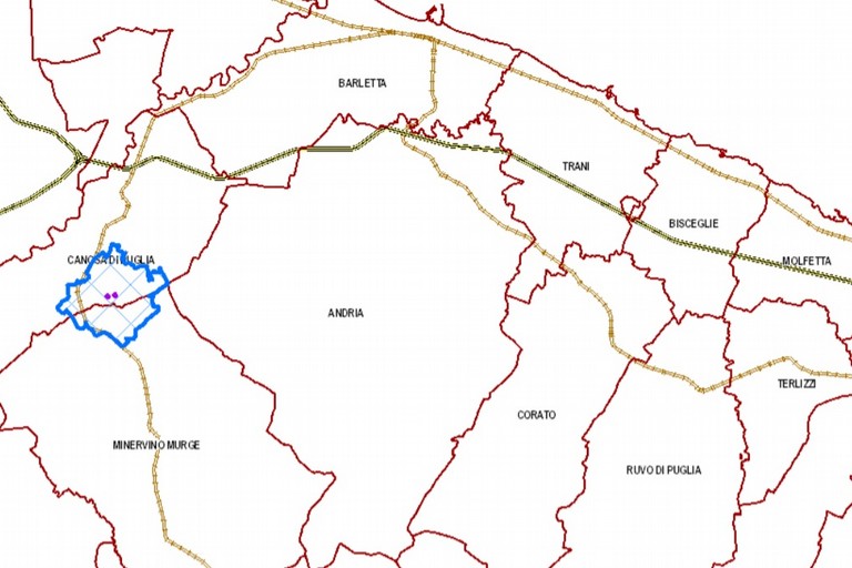 Mappa degli ultimi focolai di Xylella rilevati in Puglia