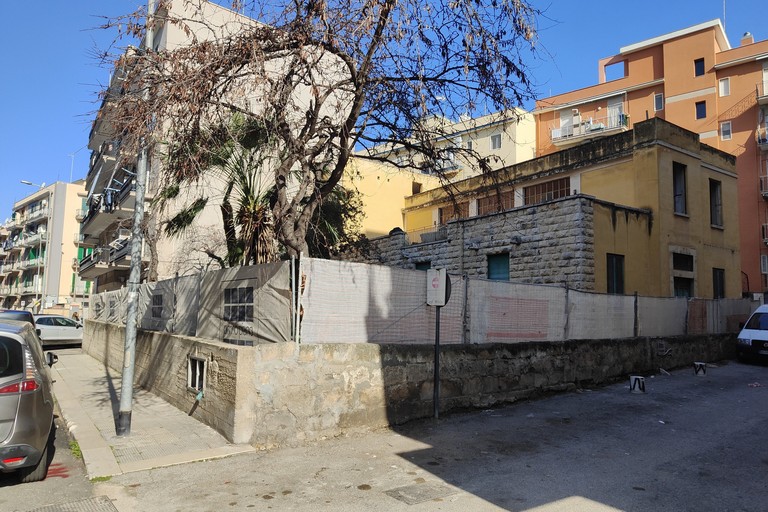 Area di via Fragata in cui è prevista la realizzazione di un immobile