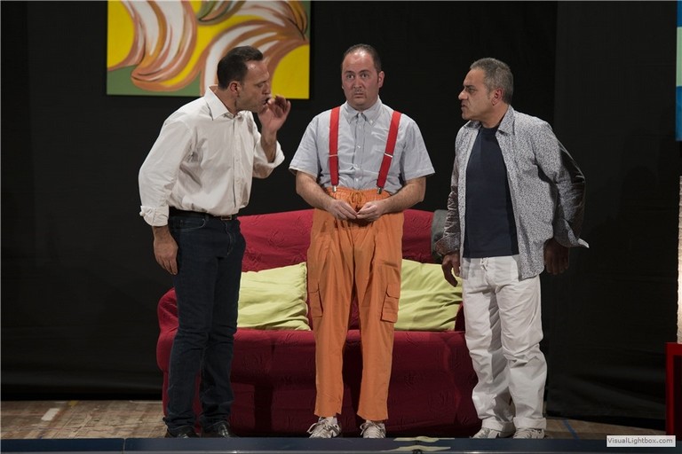 Una scena della commedia 