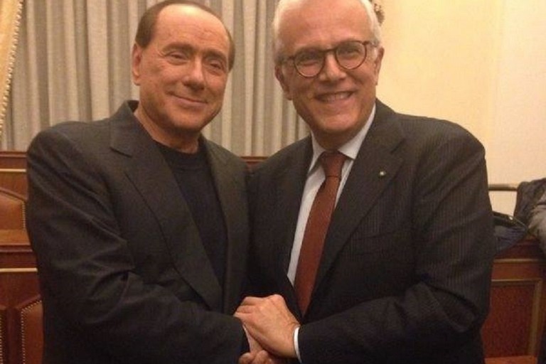 Francesco Amoruso e Silvio Berlusconi