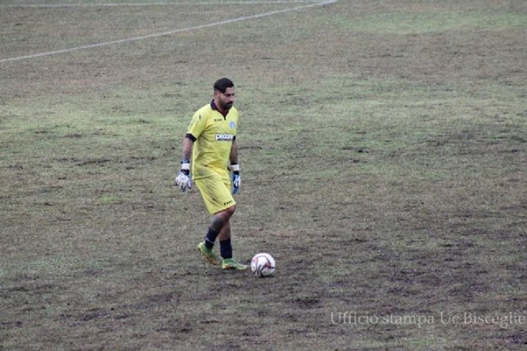 Francesco Musacco, portiere dell'Unione Calcio Bisceglie. <span>Foto Unione Calcio Bisceglie</span>