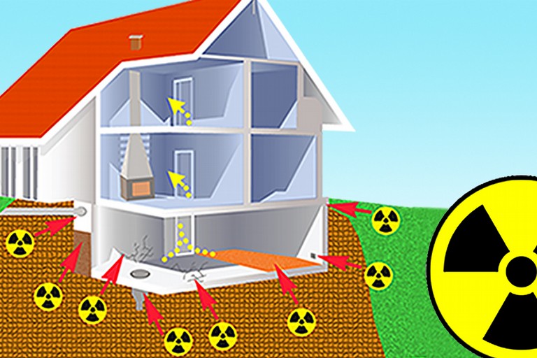 Simulazione della dinamica di diffusione del gas radon su uno stabile