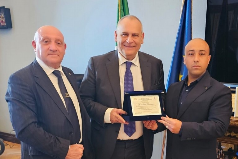 da sx Mannino, Giannini e Caputo