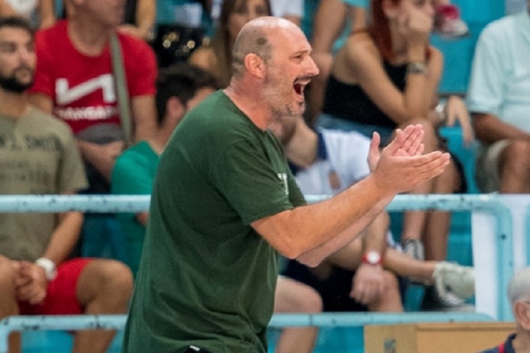 La grinta di coach Gigi Marinelli. <span>Foto Sara Angiolino</span>