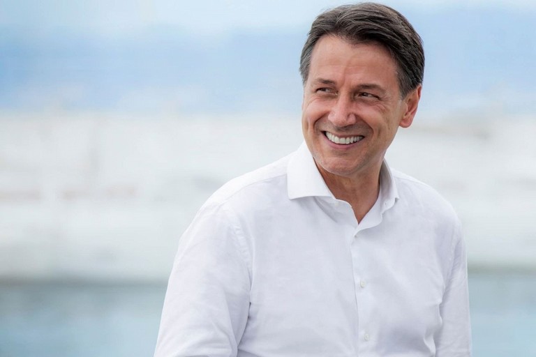 Giuseppe Conte super ospite delle Vecchie Segherie Mastrototaro di Bisceglie